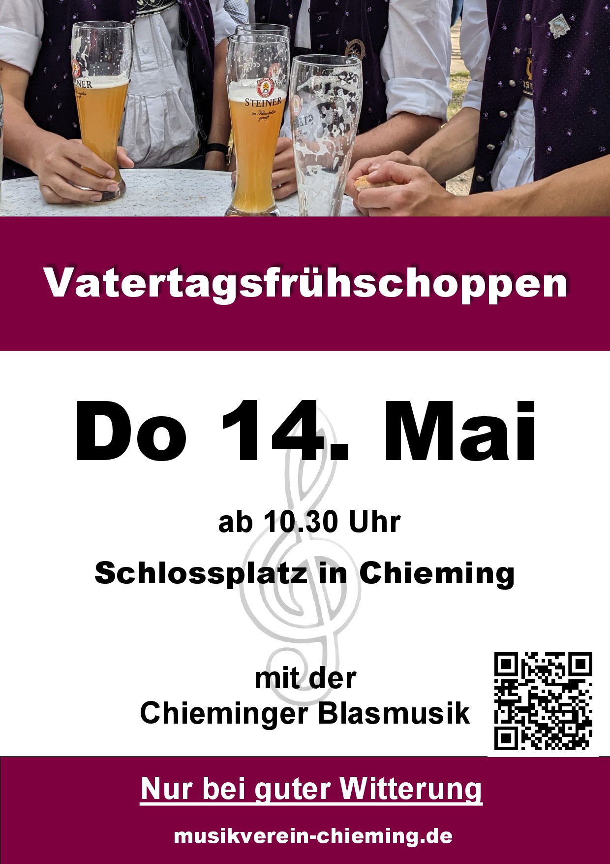 2026 Vatertagsfrühschoppen Flyer